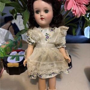 Toni 14.5” Ideal Walker Doll In Mint Condition With Original Box 1954